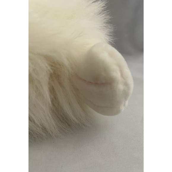 Vintage Chrisha Playful Plush Giant rabbit white bunny 17" 1988 Pink eyes - Picture 11 of 13